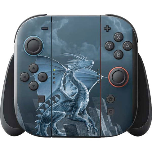 Silver Dragon by Vincent Hie Nintendo Switch 2 (2025) with Joy-Con Skin